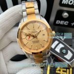 Swiss Quality Omega Seamaster Aqua Terra Moonphase Watch - Two Tone Gold Dial